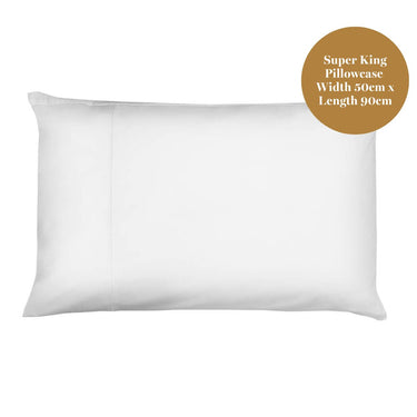 Luxury 500 thread count Super King Egyptian Cotton sateen pillowcase